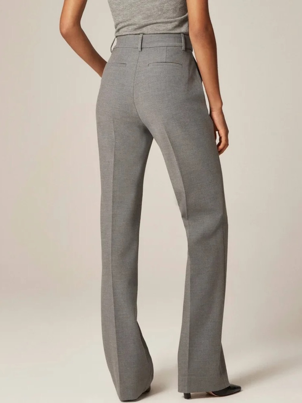 J. Crew Gray Pant in 4 Season Stretch 10 Tall 35 in inseam